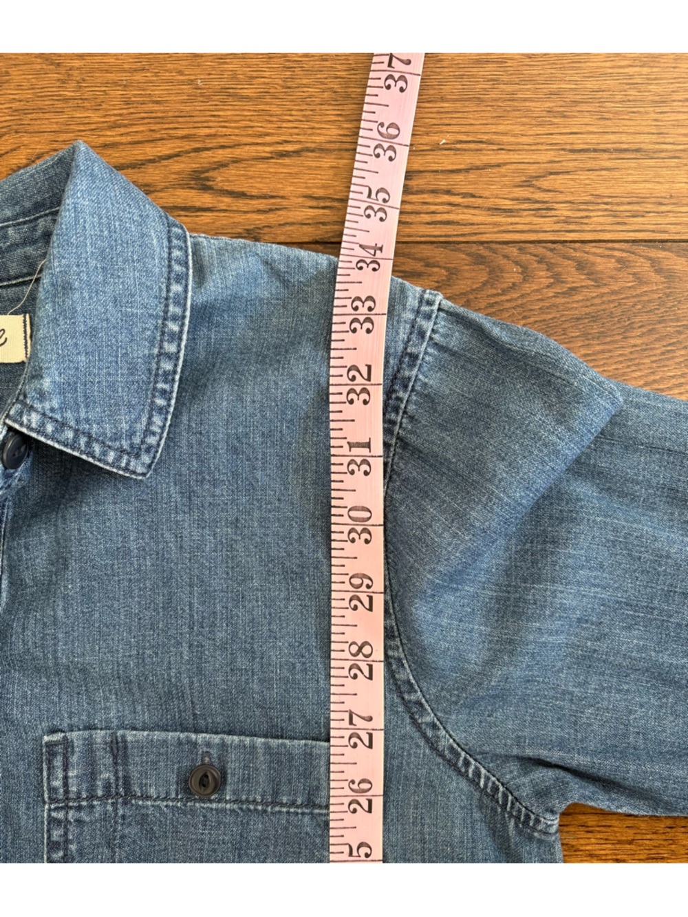 Madewell Denim Popover Shirtdress Size Small - Picture 11 of 11
